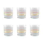 Verres à whisky fil noir et doré - lot de 6 AULICA