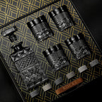 Whiskey Decanter With Glasses & Chilling Stones Gift Set ROCKS Whiskey Chilling Stones