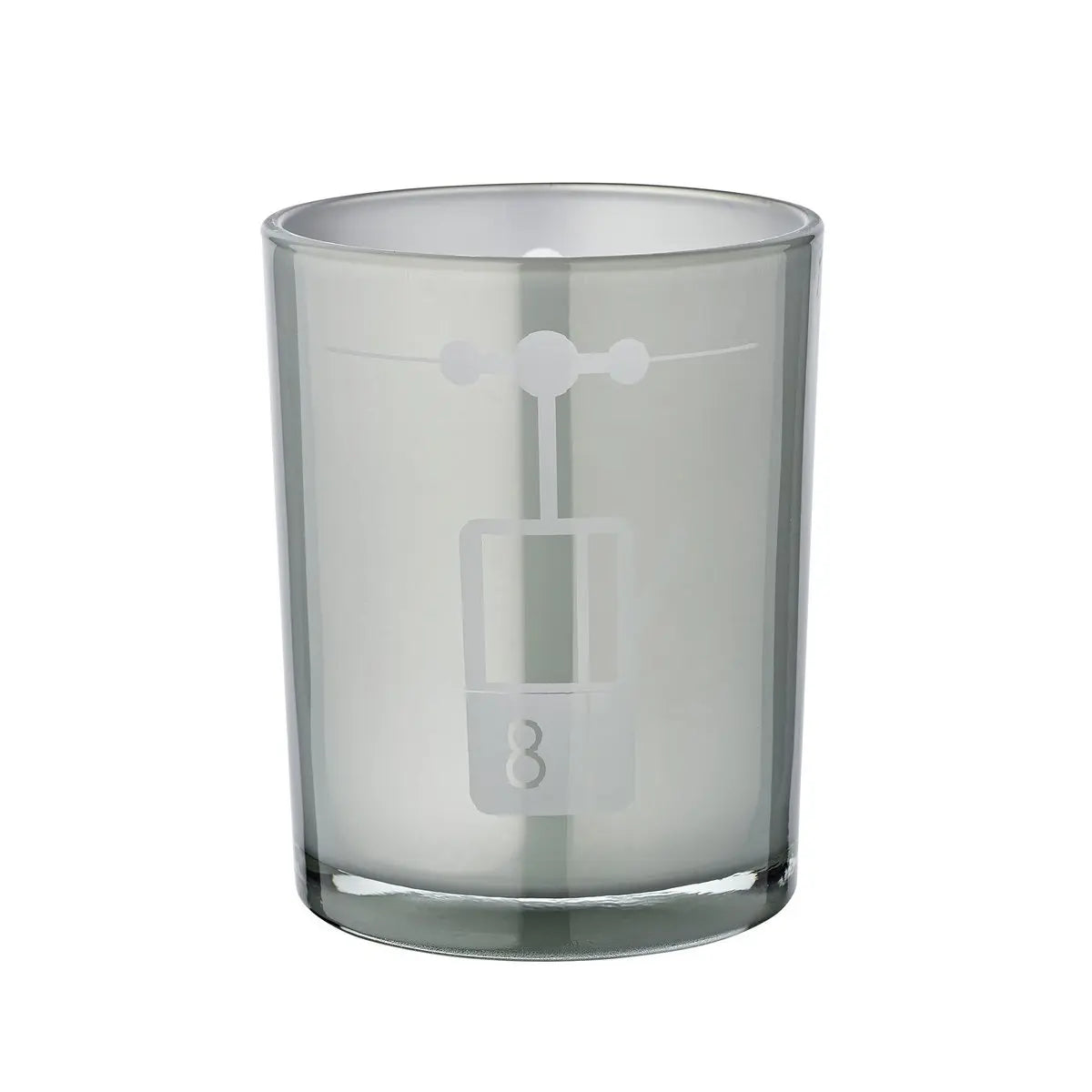 Wind light lift (hauteur 13 cm, ø 10 cm) en gris, wind light avec un motif sportif de remontées mécaniques EDZARD-SHOP.com