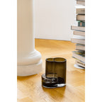 Art de la Table Vase en verre au design innovant avec une touche constructiviste, FUSION 20 Gris Zistyhome art de la table
