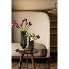 Art de la Table Grand vase en verre sobre et moderne, de forme cylindrique sur une base solide, gris foncé, OMAHA18GR Zistyhome art de la table