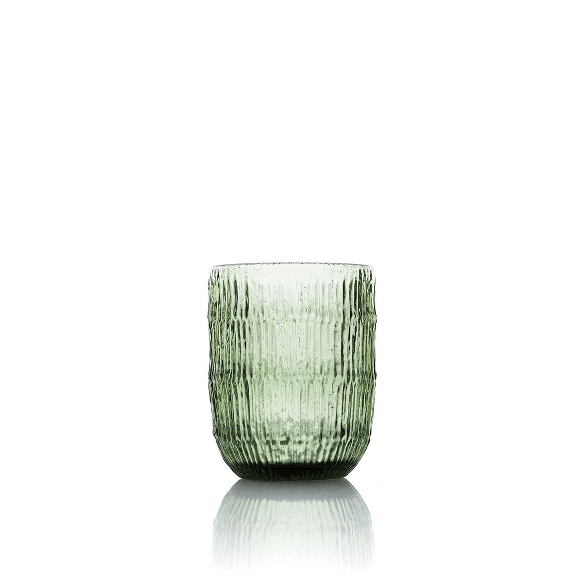 Le verre à eau Moss Ripple - Vert