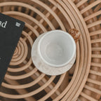 Ensemble de sous-verres ronds en marbre de 4 ou 8 RANUKA faits à la main (blanc)