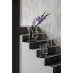 Art de la Table Vase moderne de style constructiviste, design haut de gamme, verre clair FUSIO 25 Zistyhome art de la table