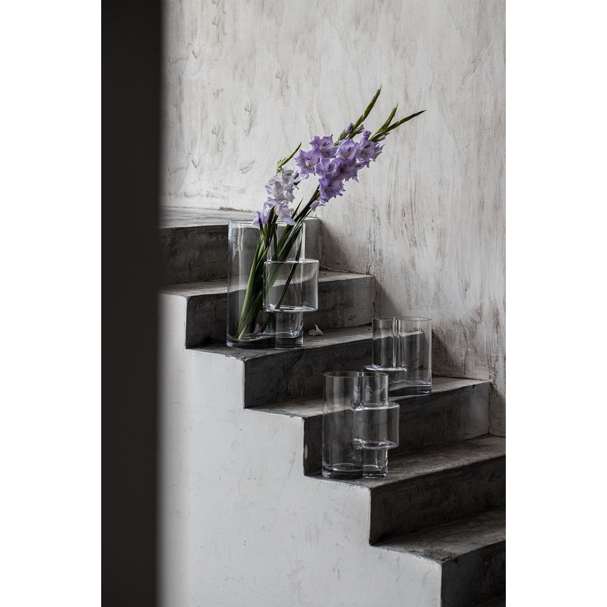 Art de la Table Vase moderne de style constructiviste, design haut de gamme, verre clair FUSIO 25 Zistyhome art de la table