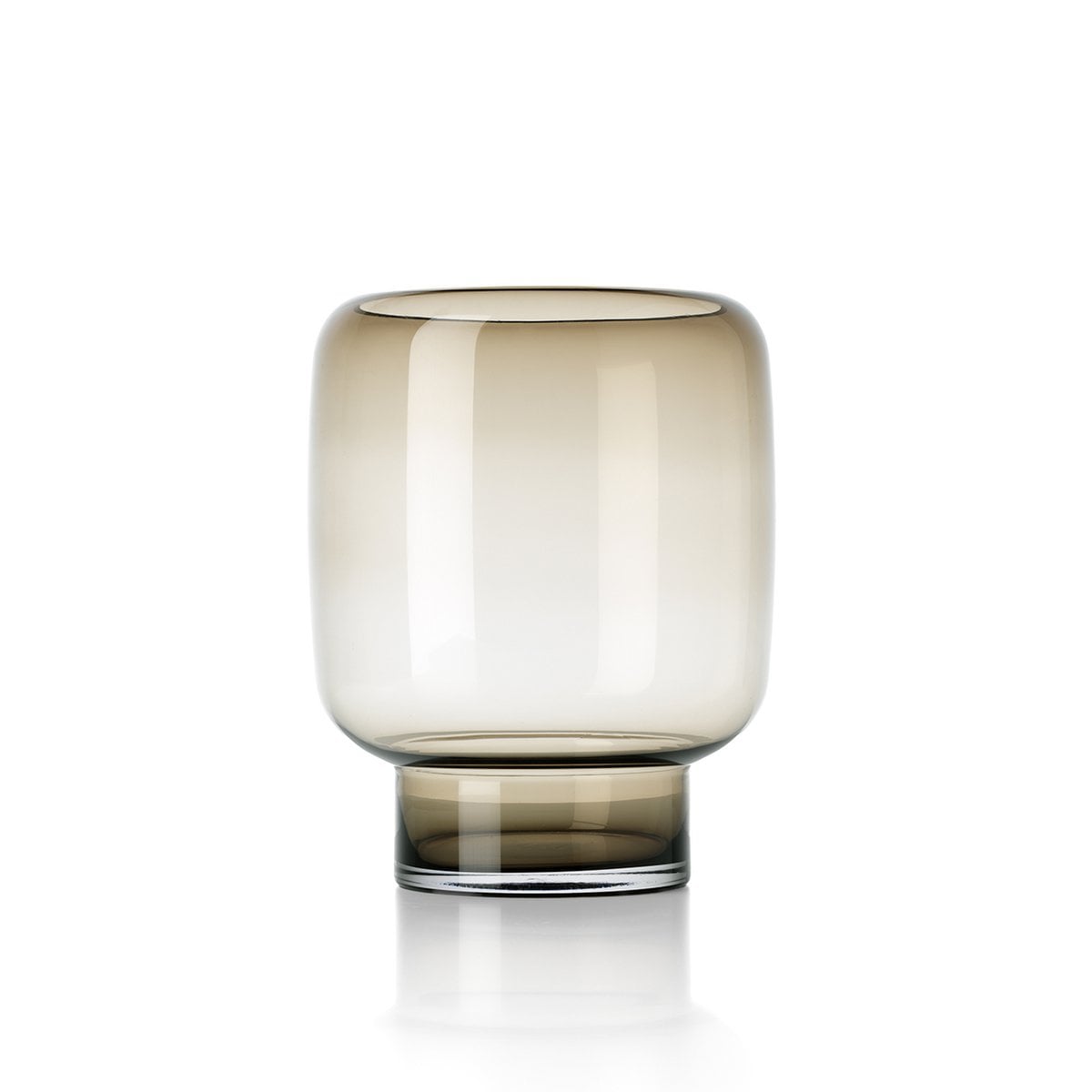 Le Vase Smoky Cube - Marron - L