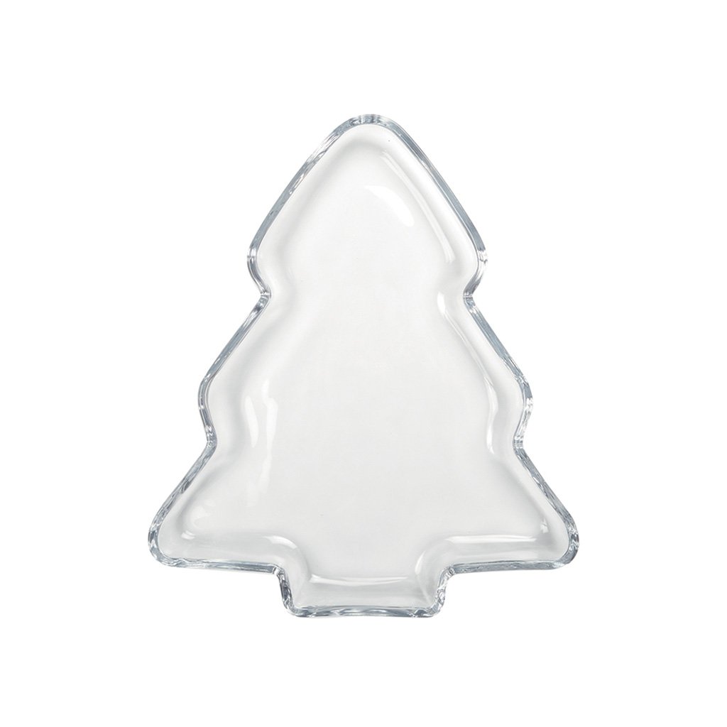 Coupelle sapin en verre 25x22x2.5cm
