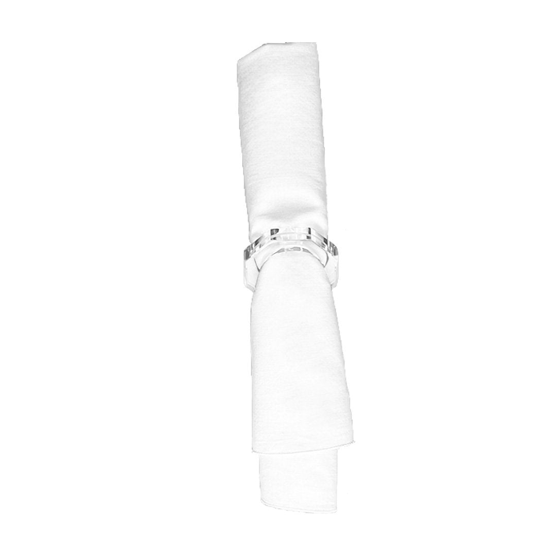 Ronds de serviette en cristal lot de 12
