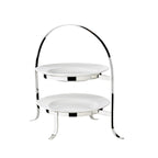 Présentoir à gâteaux Sina pour 2 assiettes H 33 cm