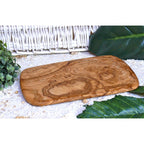 Lot de 6 planches à petit-déjeuner env.22 x 14 cm en bois d'olivier