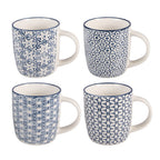 Mug Lot de 4 300 ml Porcelaine Blanche