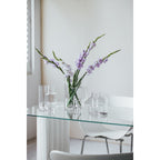 Vase en verre au design innovant avec une touche constructiviste, verre transparent FUSION 20
