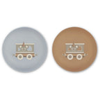 Assiette creuse en bioplastique (PLA) Villum 2 pcs.