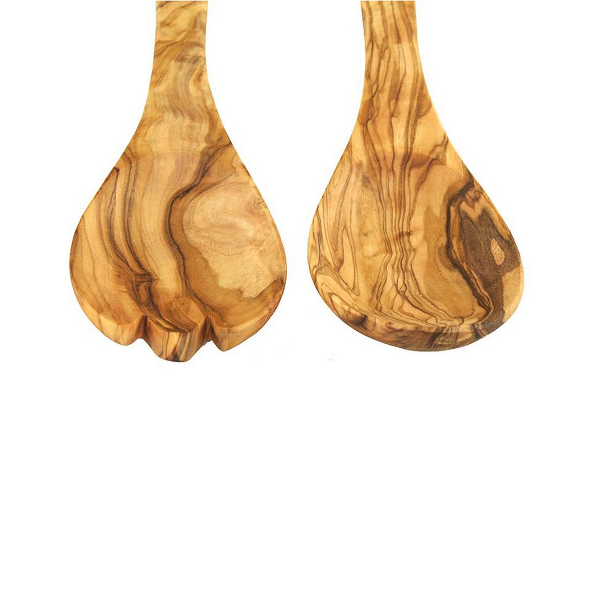 Couverts à salade en bois d'olivier 30 cm
