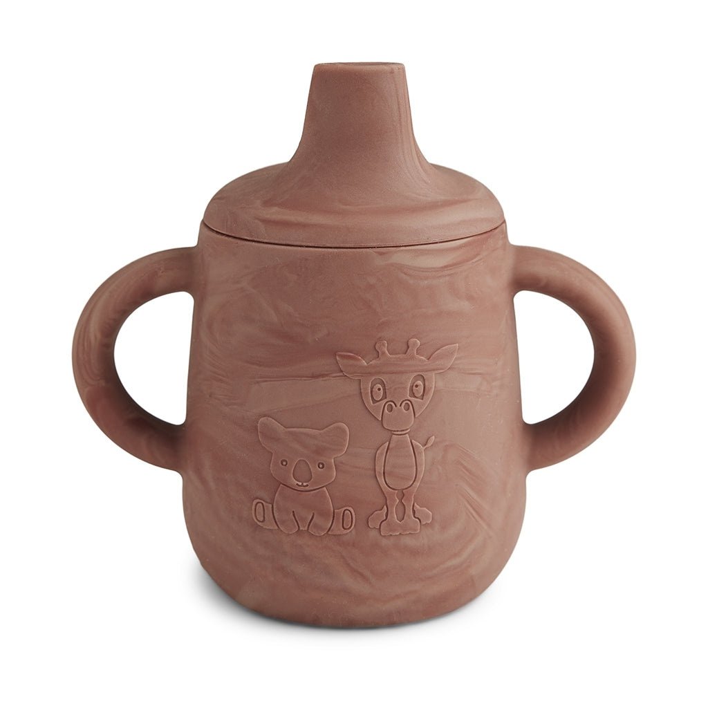 Gobelet en silicone Aiko avec couvercle sippy