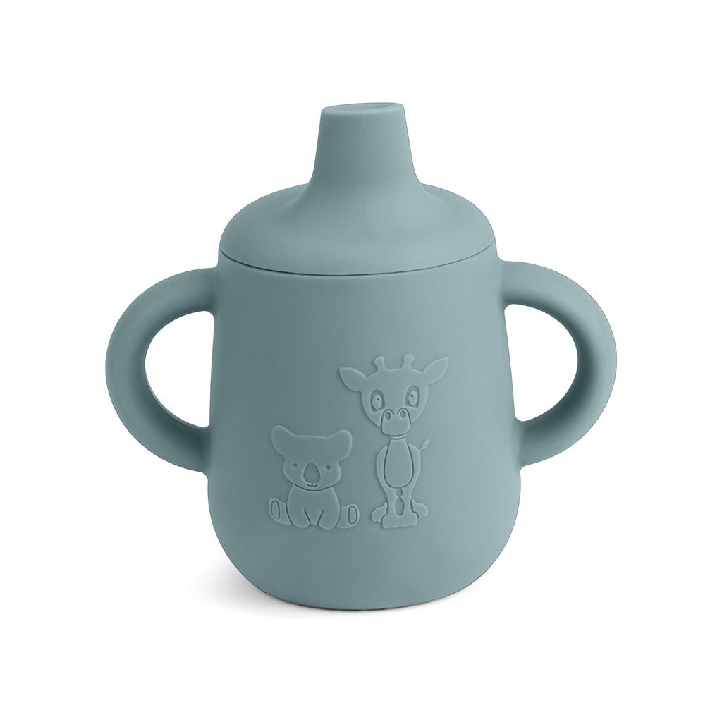 Gobelet en silicone Aiko avec couvercle sippy