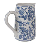 Boîte de décoration 21x13x21 cm Blanc Bleu Céramique