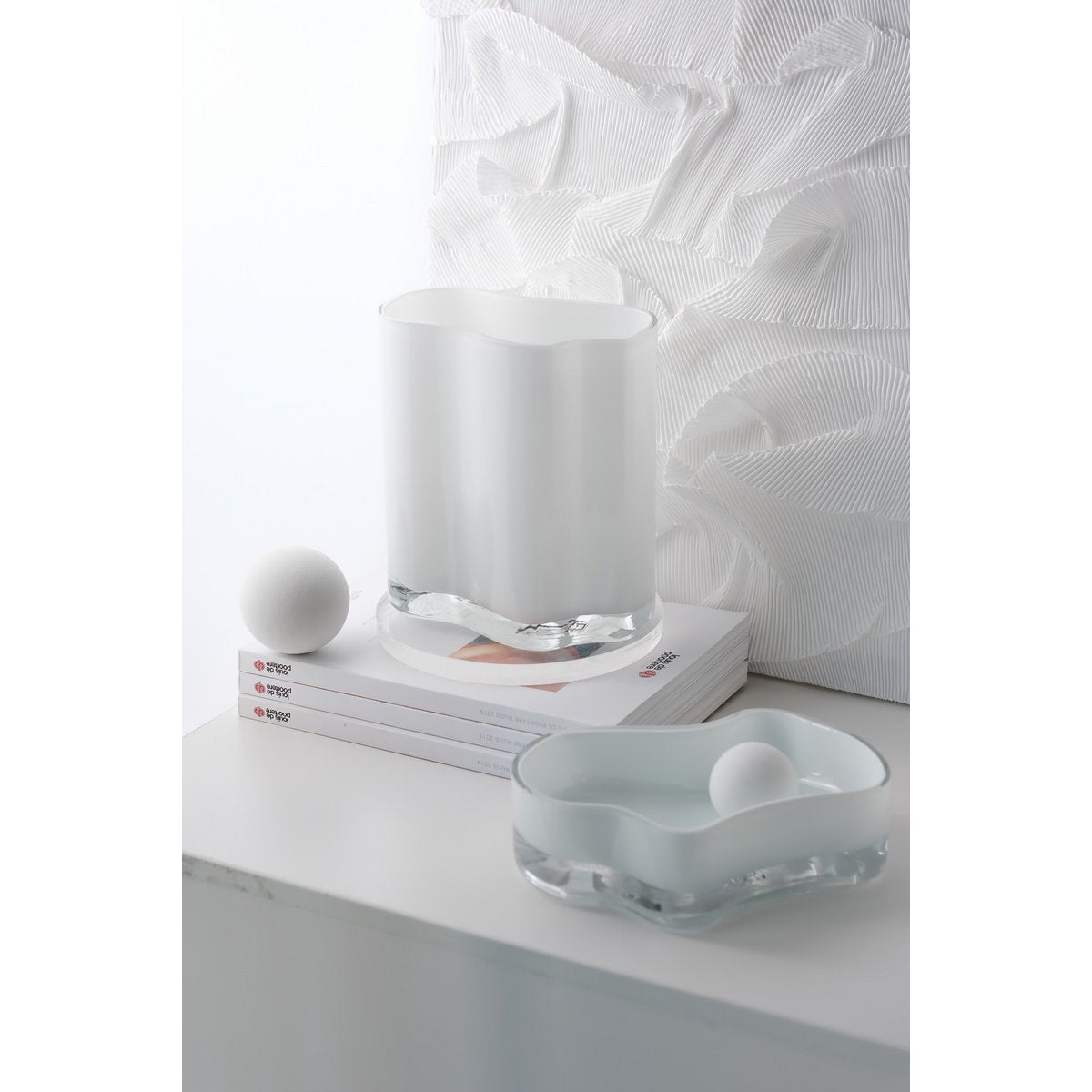 New bowl, plate with a modern design, inspired by CORAL and Aalto, COR06WH