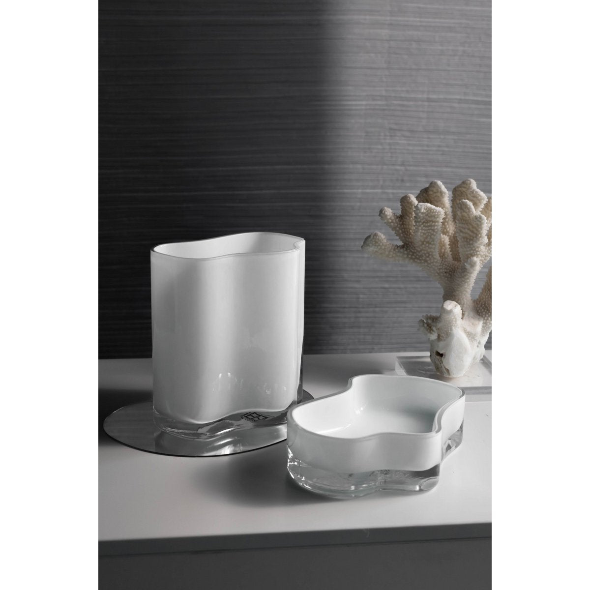 Art de la Table Nouveau grand bol ou assiette au design moderne, inspiré de CORAL et Aalto, COR08WH Zistyhome art de la table