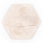 Marble Coasters Handmade Set de 4 ou 8 INAI (blanc)