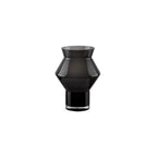 Vase au design moderne, best-seller tendance, verre gris foncé de haute qualité, CUZ11GR