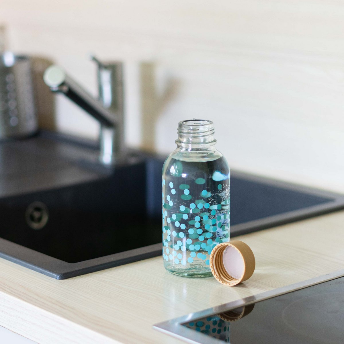 PUR BONHEUR Bouteille en verre de 0,4 l