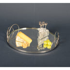 Piques apéritif argent avec support fromage - lot de 6