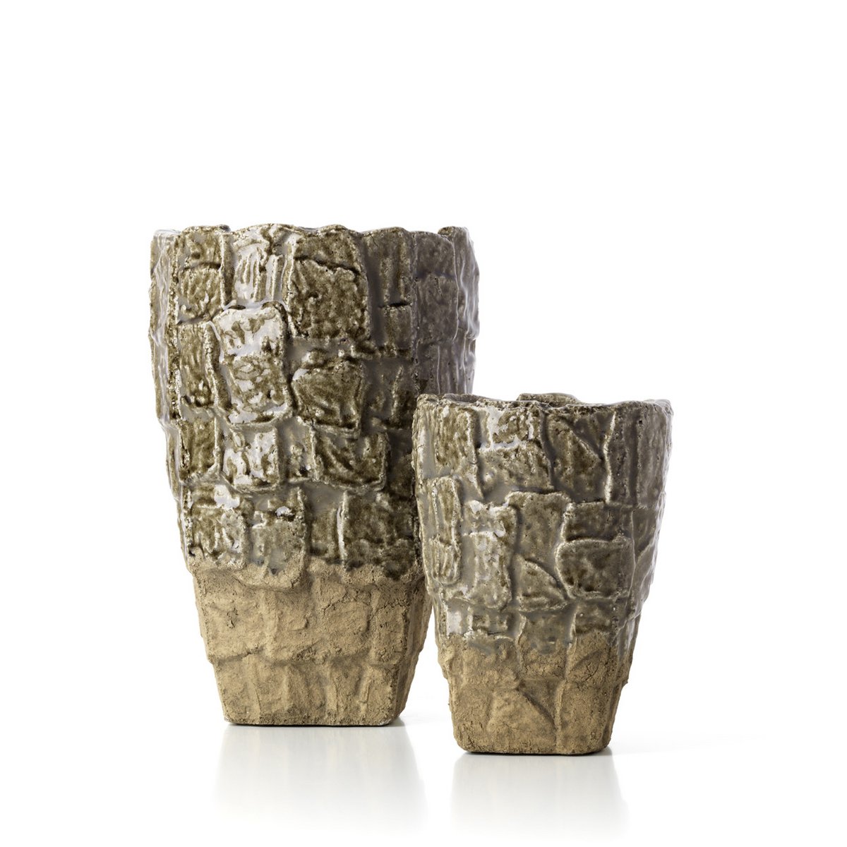 Vase Texture The Rock - Pierre Grise - L