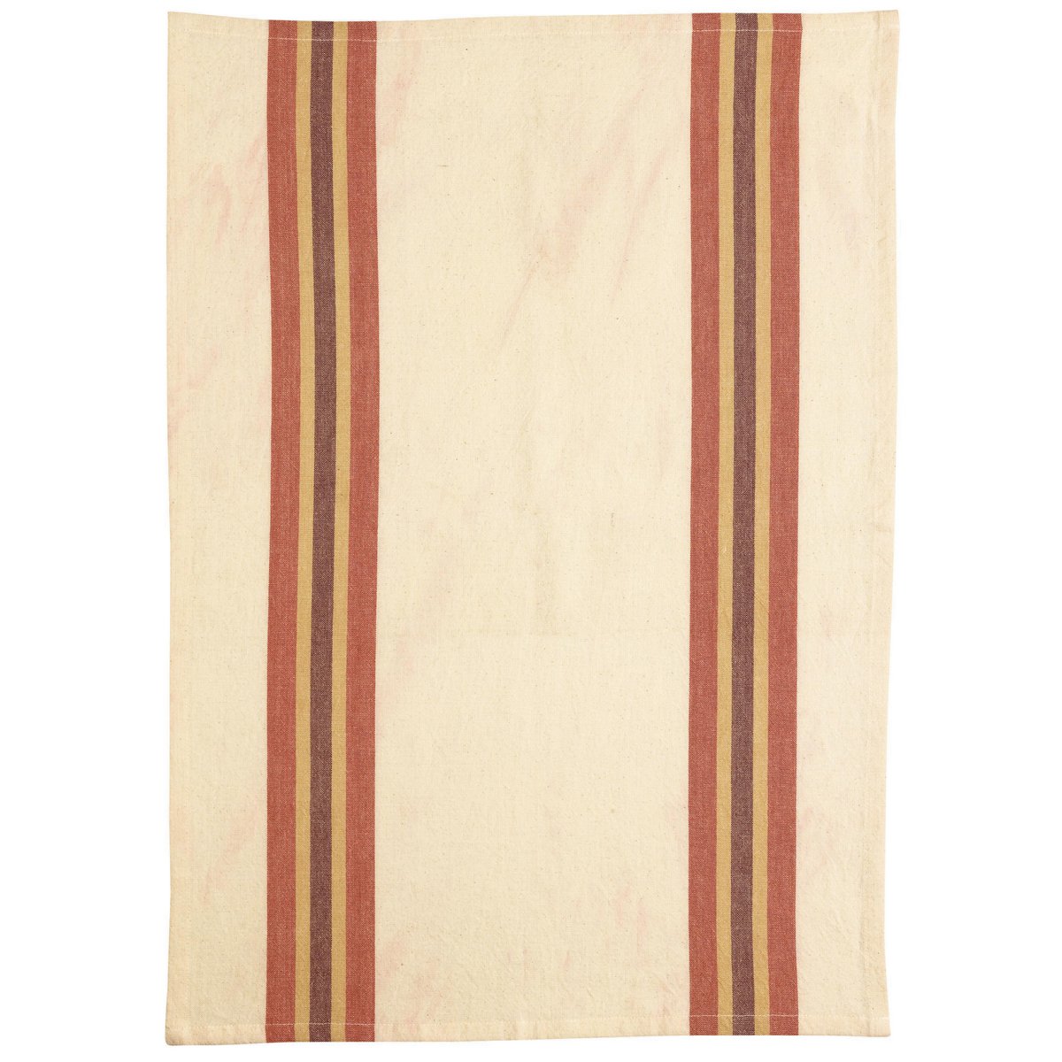 Torchon recyclé Yuna Terracotta/naturel 50 x 70
