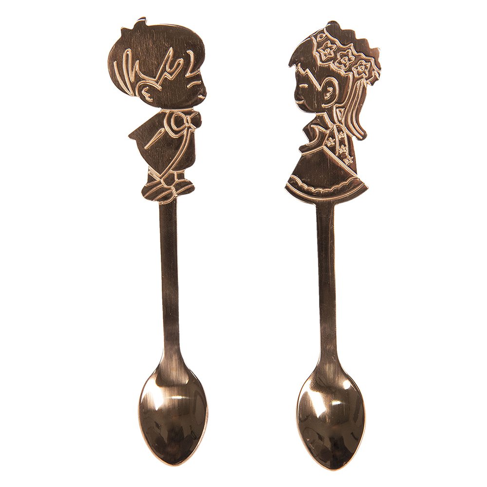 Des cuillères ensemble de 2 cuillères à soupe de cuivre en cuivre en cuivre en cuivre