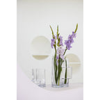 Art de la Table Vase moderne de style constructiviste, design haut de gamme, verre clair FUSIO 25 Zistyhome art de la table