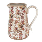La décoration peut être 21x15x23 cm Puche florale en céramique rose beige