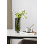 A slim vase with a modern design inspired by CORAL + Aalto, COR26GR