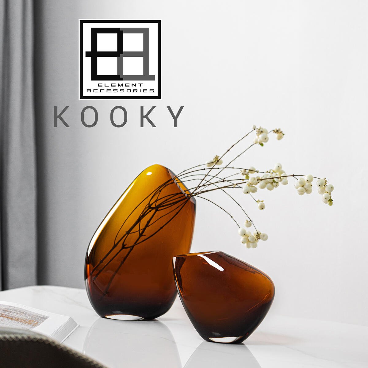 Vase moderne, forme organique très design, KOOKY16