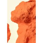 Vase en céramique aux allures de rocaille, en orange tendance CHU20OR